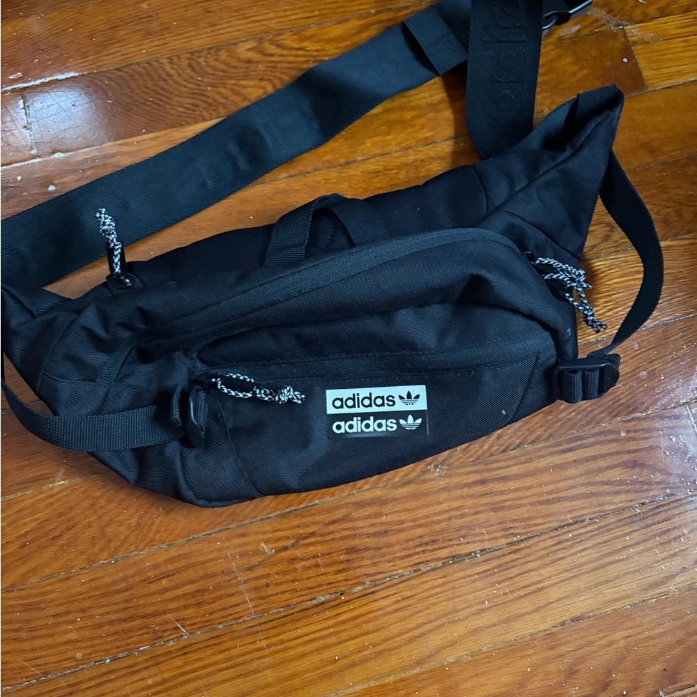 Adidas Black Belt Bag for Men